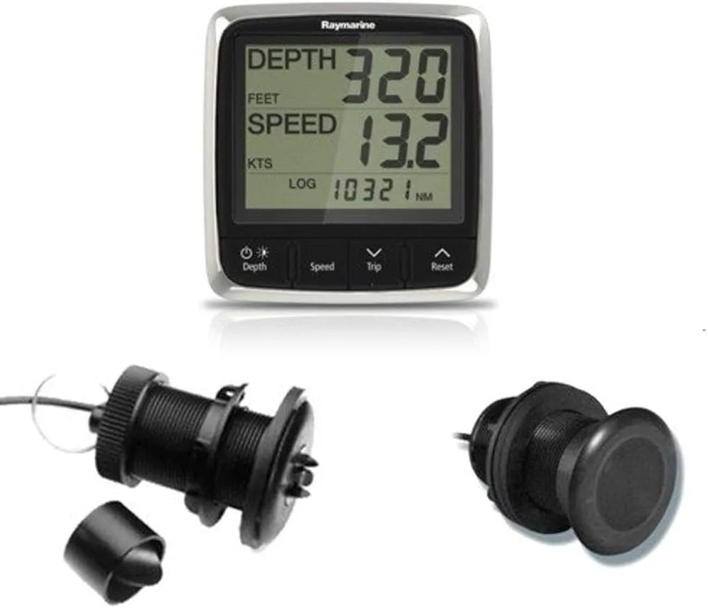 Raymarine i50 Tridata Display System w/Nylon Thru-Hull Transducer