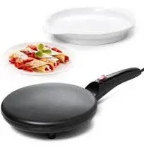 Moss &amp; Stone Electric Crepe Maker I Pan Style I Portable Crepe Maker &amp; Hot Plate