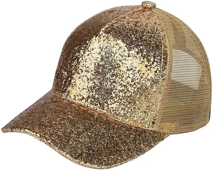 C.C Radiant Shimmer Adjustable Trucker Mesh Baseball Cap Hat