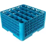 Carlisle RG25-414 OptiClean 25 Compartment Glass Rack with 4 Extenders