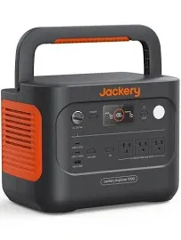 Jackery Solar Generator 1000 v2 with 200W Solar Panel(2024 New),1070Wh Portable Power Station LiFePO4 Battery,1500W AC/100W USB-C Output, 1Hr Fast Charge for Outdoor,Off-Grid Living,RV,Emergency