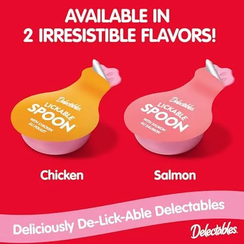 Hartz Delectables Lickable Spoon Interactive Lickable Cat Treats for Quick & Easy Bonding