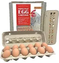 Pecking Order Paper Pulp Egg Cartons 50 Pack