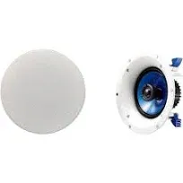 Yamaha NS-IC600 110 Watt 6.5-Inch 2-Way In-Ceiling Speakers - Pair (White)