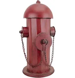 Vintage Metal Fire Hydrant Statue: Medium