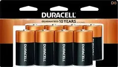 Duracell Coppertop Alkaline D Batteries