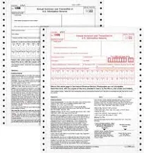 Tops 1096 Summary Transmittal Tax Forms, 2-Part Carbonless, 8 x 11, 10 Forms