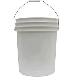 Leaktite 5 Gallon White Plastic Pail