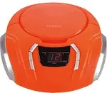 PRCD261 Portable CD Radio Boombox in Orange - Colorful and Compact, discount