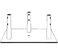 Rohn Products Bpc25g 25G Concrete base Plate