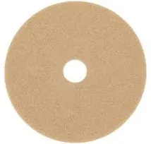 3m 05606 Ultra High-speed Floor Burnishing Pads 3400, 20&#034; Dia, Tan, 5/carton