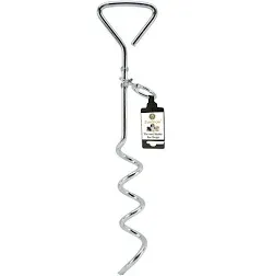 SunGrow Stainless Steel Tie Out Leash Stake