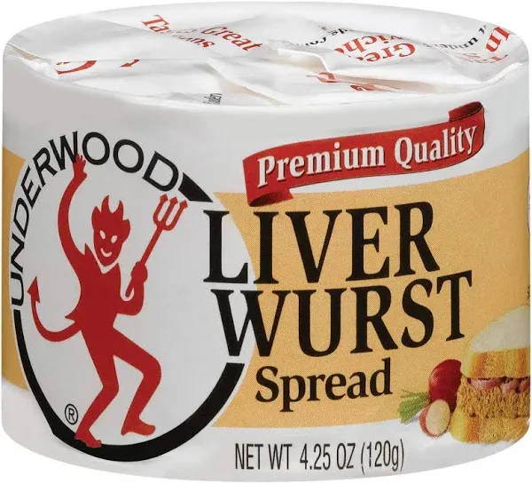 Underwood Liverwurst Spread 4.25 Ounce (Pack of 2)