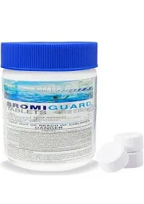 Bromine Tablets 1 Inch 1 Lb for Spa Hot Tub Chemical Sanitizer Bromine Tabs | 1" Brominating Tablets for Pools | Less Chlorine Odor 1 Pound