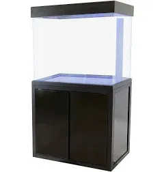 AQUA DREAM 50 GALLON TEMPERED GLASS AQUARIUM BLACK-AD-860-ABK