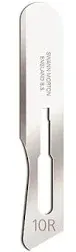 Swann-Morton #10R Sterile Surgical Blades, Stainless Steel Individually Packed,