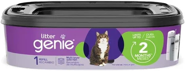 Litter Genie Standard Refill Cat Litter Box - Pack of 2 New Sealed!