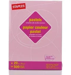 Staples pastels 500 sheets pink paper