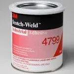 3M Industrial Adhesive 4799, Black, 1 Quart Can