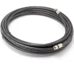 THE CIMPLE CO 75' Feet, Black RG6 Coaxial Cable (Coax Cable) with Weather Proof Connectors, F81 / RF, Digital Coax - AV, Cable TV, Antenna, and Satellite, CL2 Rated, 75 Foot