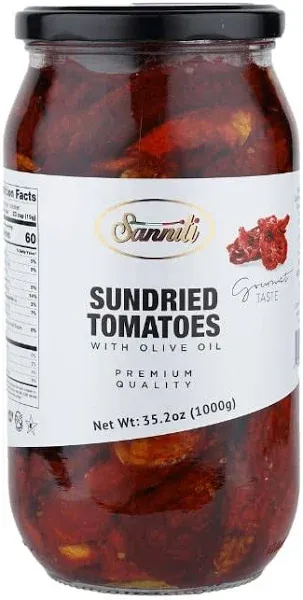 Sanniti Sun Dried Tomatoes in Olive Oil, 35 oz