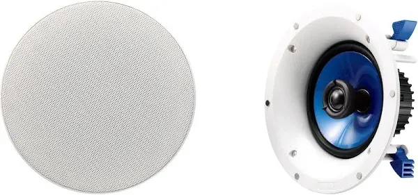 Yamaha NS-IC600 110 Watt 6.5-Inch 2-Way In-Ceiling Speakers - Pair (White)