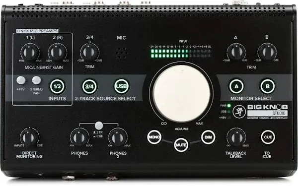 Mackie BIG KNOB STUDIO+ Monitor Controller & Interface