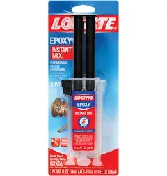 Loctite Epoxy Five Minute Instant Mix, Two 0.47-Fluid Ounce Syringes 2 Pack 