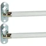 Rod Desyne 8 Millimeter Round Sash Rod - Set of 2, White, 49 - 84 inch