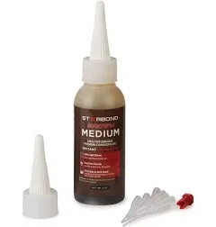 Starbond 2 oz. Brown Medium - Super Glue (Premium Cyanoacrylate CA Glue)