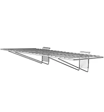 Crownwall 24 in. L x 12 in. W Slatwall Steel Wire Bracket Shelf