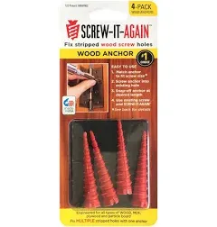 Screw-It-Again Masonry Anchor - 4 Pack