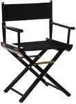 30" Director's Chair Black Frame in Navy Blue Canvas - Casual Home 230-02/021-10