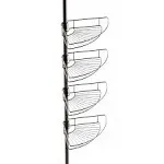 Zenna Home Tension Pole Shower Caddy, Bronze