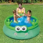 Summer Waves 6ft x 20in Inflatable Frog Character Quick Set Kiddie Swimming Pool