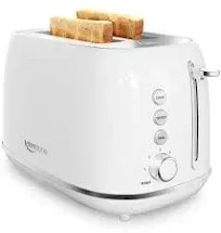 Toaster 2 Slice Keenstone Retro Stainless Steel with Bagel, dark blue 1