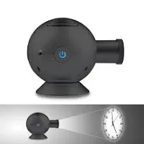 Unique LED Analog Projection Clock with Night Light 360° Rotating,Brigh<wbr/>tness/...