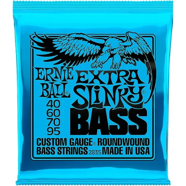 Ernie Ball Extra Slinky Electric Nickel Wound Bass Strings