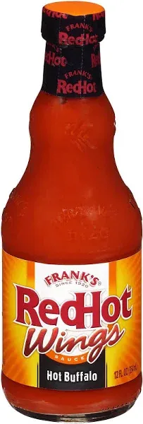 Frank&#039;s RedHot, Hot Sauce, Buffalo Wings Sauce, 354ml/12 oz