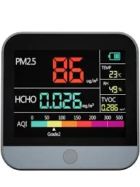 8 in 1  Professional Indoor Air Quality  Monitor