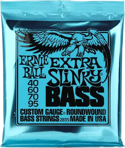 Ernie Ball Extra Slinky Nickel Round Wound 40-95 Bass Set