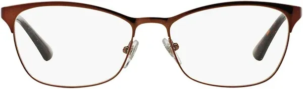 Vogue Eyewear Women's VO3987B Cat Eye Prescription Eyeglass Frames, Brown/Demo Lens, 52 mm