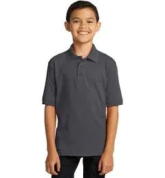 Port & Company Youth Core Blend Jersey Knit Polo