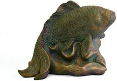 Danner Manufacturing, Inc. Pondmaster Spouting Fish Statue, 03770 Brown