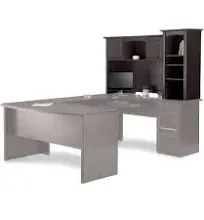 Realspace Broadstreet 65"W Hutch for U-Shaped Desk