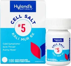 Hyland's Naturals Cell Salt #5 Kali Mur 6X 100 Tablets