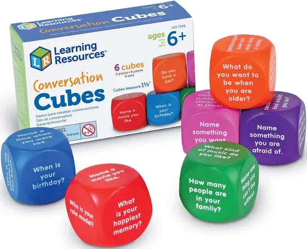 Learning Resources Conversation Cubes For Improving Children&#039;s Social Skills