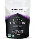 Terrasoul Superfoods Organic Black Mission Figs, 1 Lb - Fresh | Sun-Ripened | No-Sugar Added