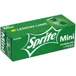 Sprite Soda, Lemon-Lime, Mini, 10 Pack - 10 pack, 7.5 fl oz cans