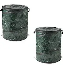 Set of Two 29.5-Gallon Pop Up Trash Cans